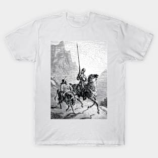 Don Quixote and Sancho Panza by Gustave Dore T-Shirt